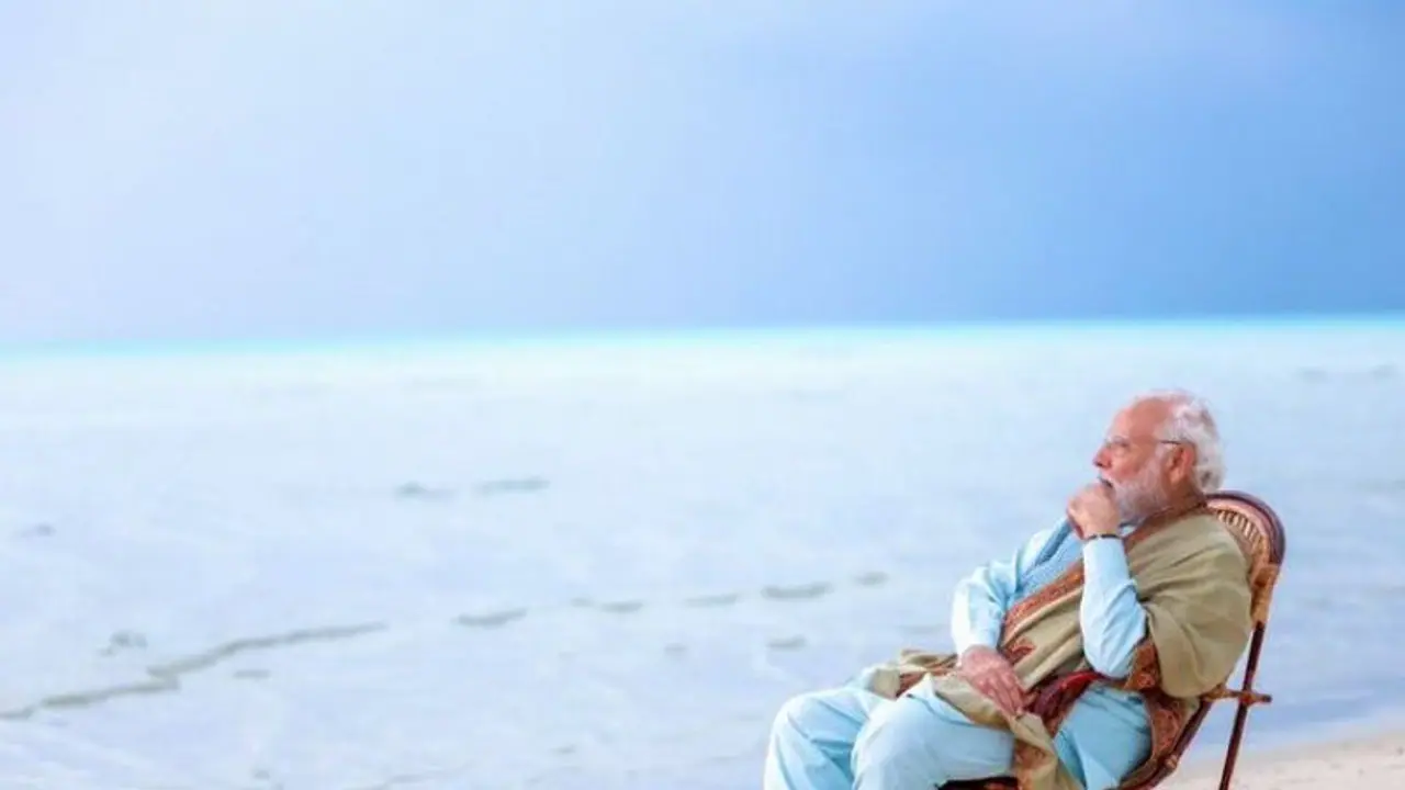 Modi in Lakshadweepa Modi in Lakshadweepa