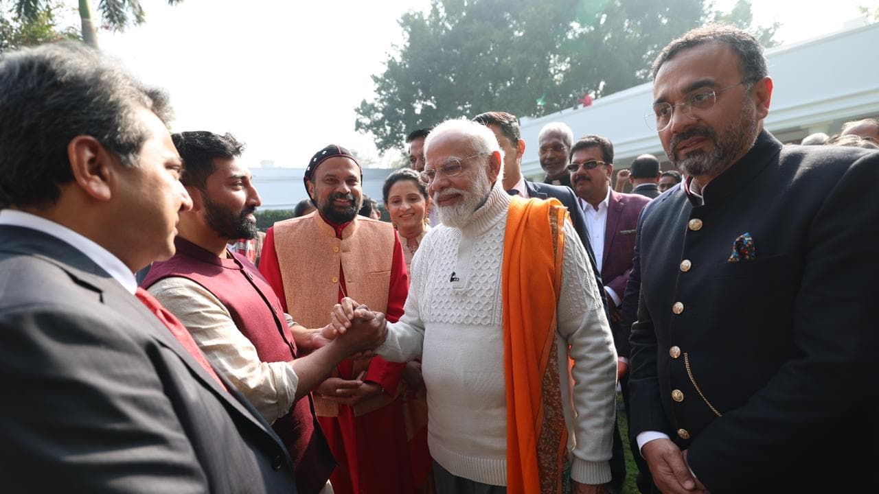 Christmas Celebrations at pm modi house see the pictures bsm Christmas Celebrations at pm modi house see the pictures bsm