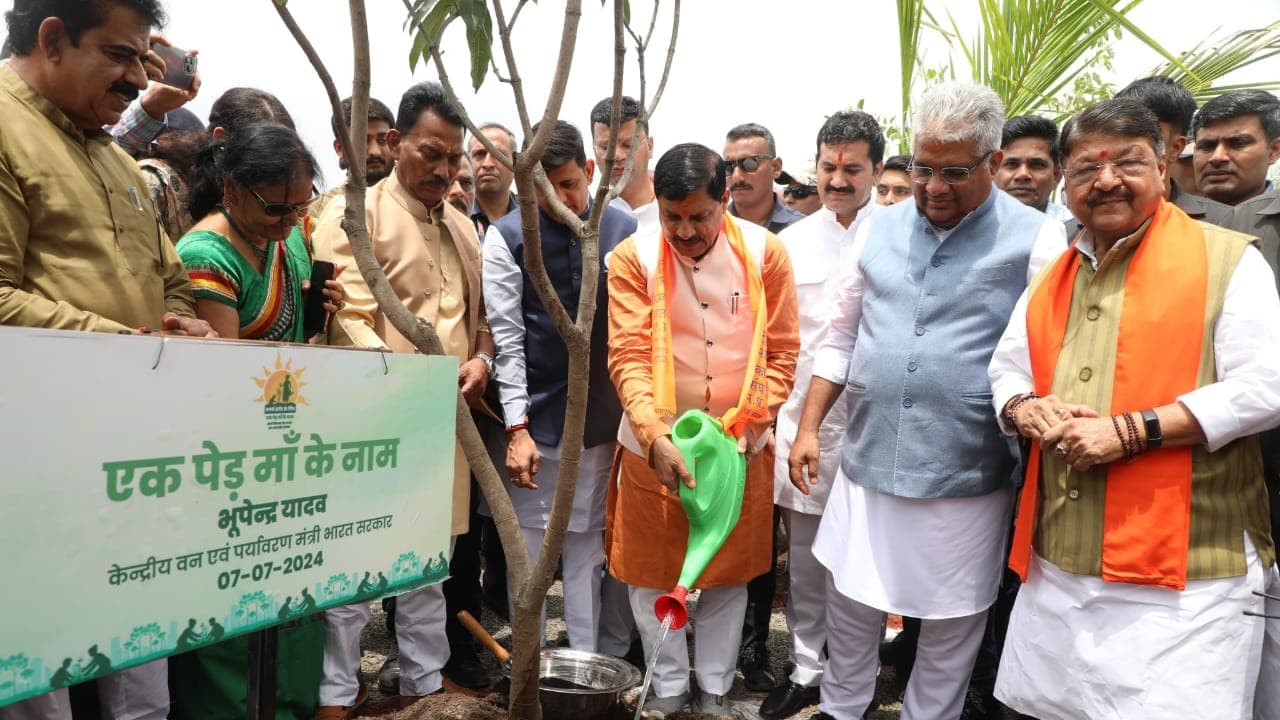CM Mohan Yadav plantation campaign CM Mohan Yadav plantation campaign