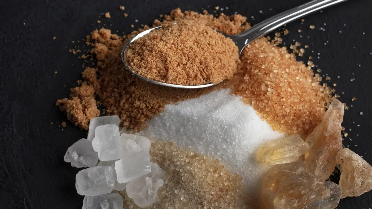 white sugar and brown sugar white sugar and brown sugar