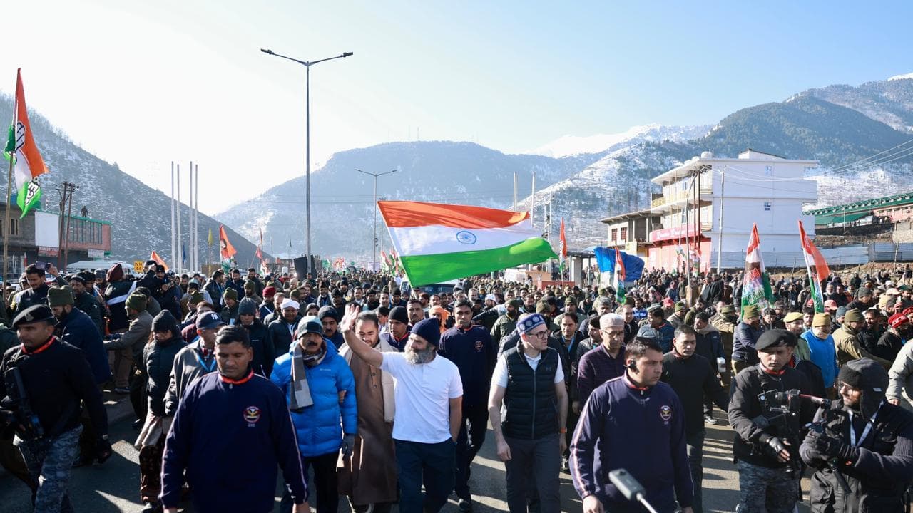 Bharat Jodo Yatra in J K Ramban