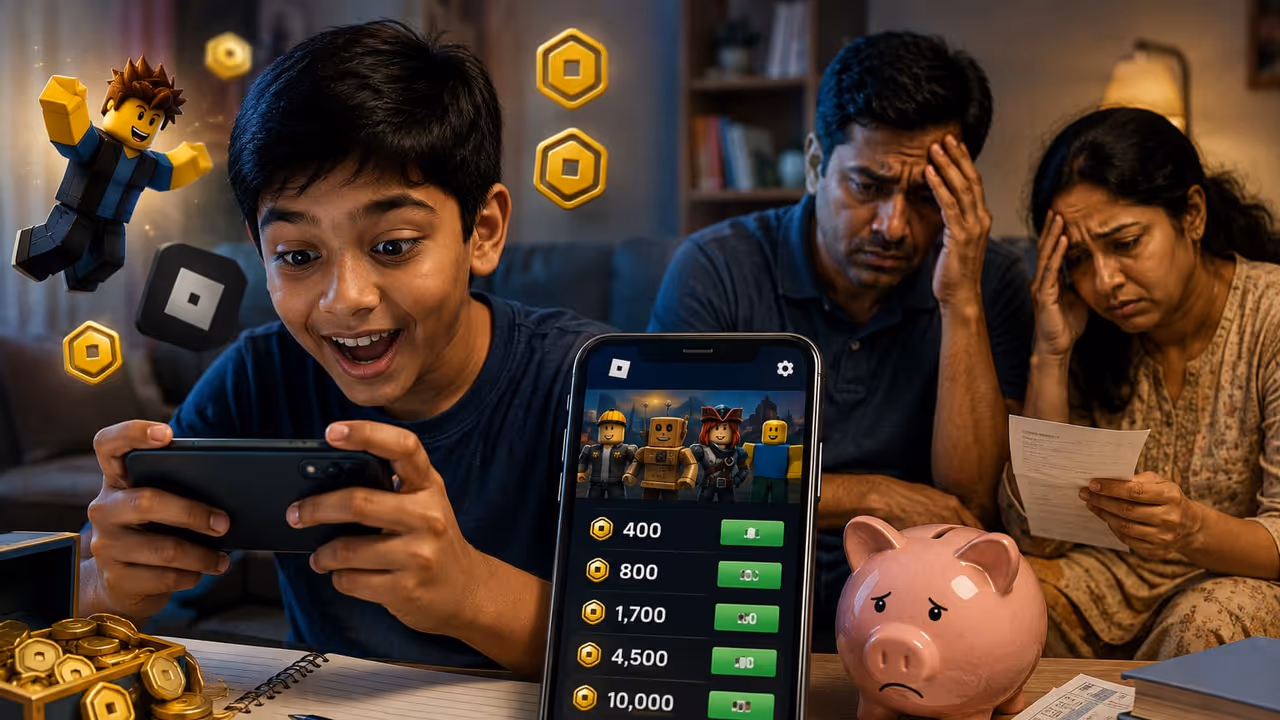 Class 8 Student Allegedly Spends ₹42,000 on Roblox Using Father's Phone Class 8 Student Allegedly Spends ₹42,000 on Roblox Using Father's Phone
