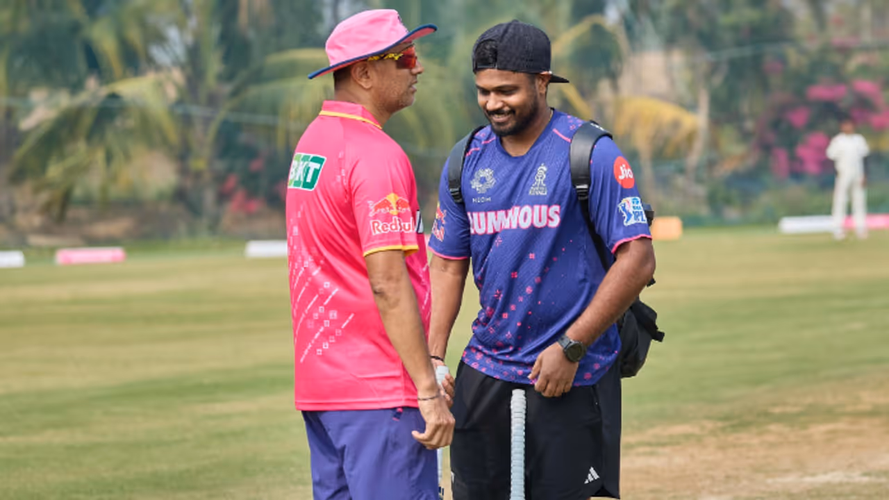 Sanju Samson and Rahul Dravid