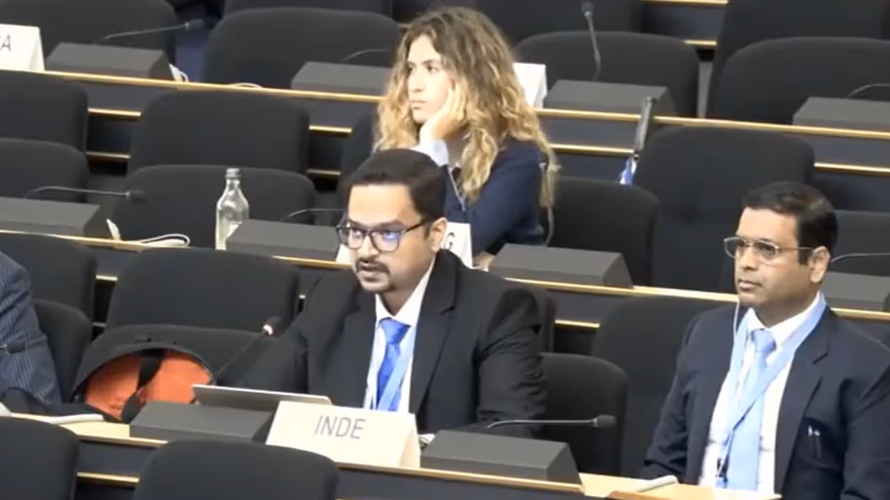 India's Kshitij Tyagi blasts Switzerland at UNHRC