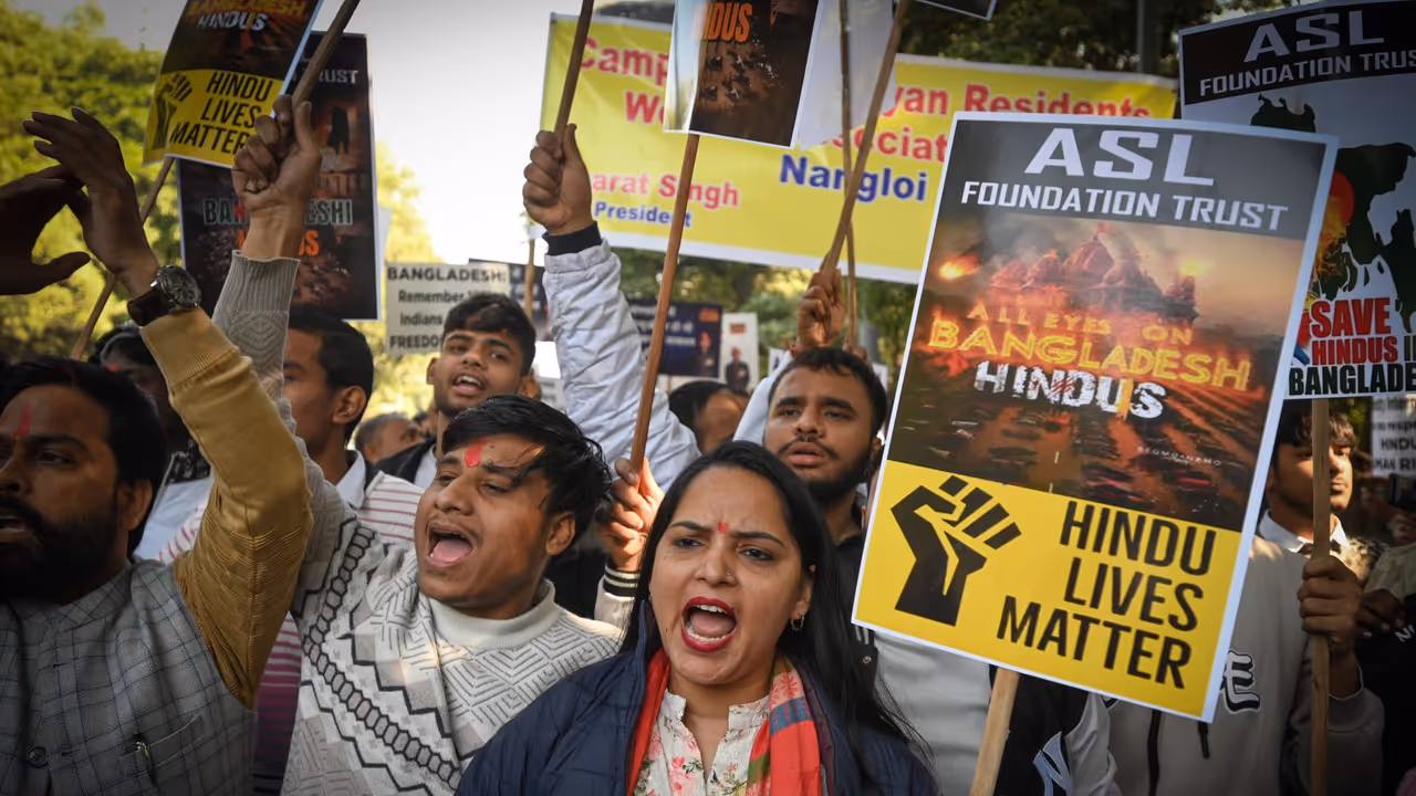 Various Organizations Protest Against Attacks On Hindus In Bangladesh