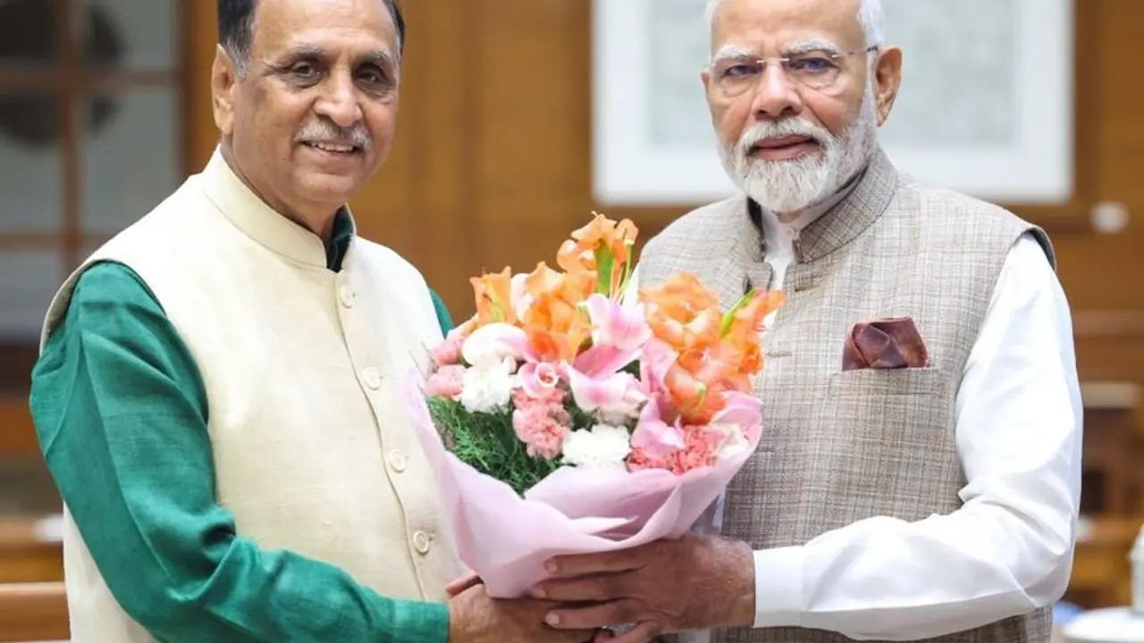 Vijay Rupani and PM Modi