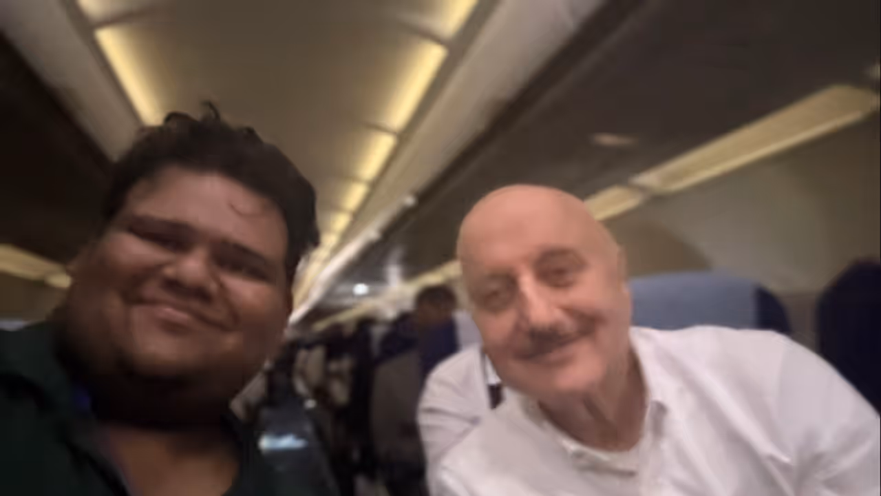 Anupam Kher on flight experience Anupam Kher on flight experience