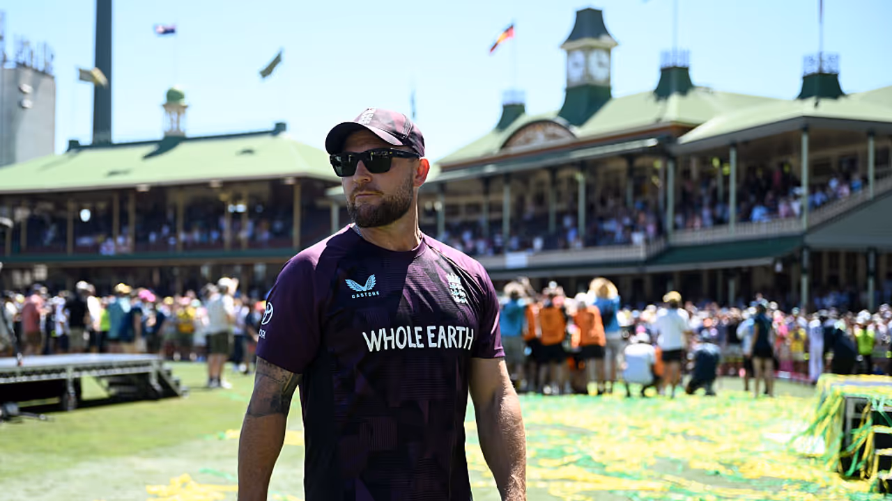 England coach Brendon McCullum England coach Brendon McCullum