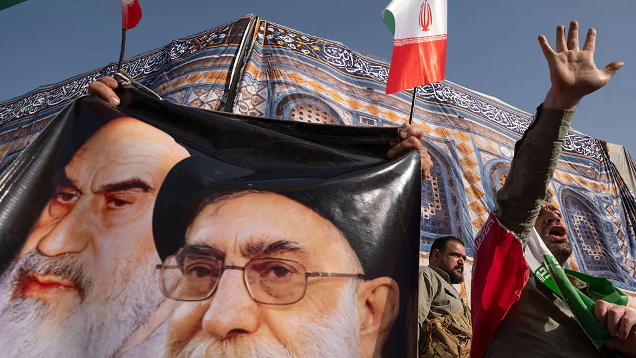 Iran's Supreme Leader, Ayatollah Ali Khamenei, and late leader, Ayatollah Ruhollah Khomeini