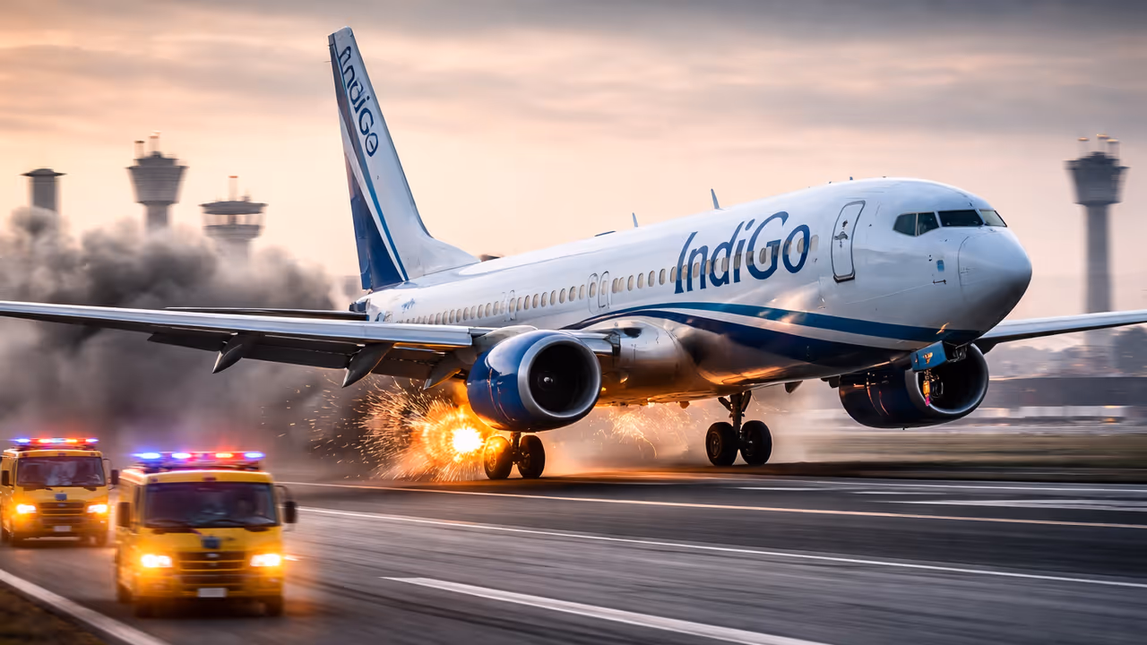 indigo flight engine failure delhi airport emergency landing boeing 737 800 visakhapatnam to delhi aviation news indigo flight engine failure delhi airport emergency landing boeing 737 800 visakhapatnam to delhi aviation news