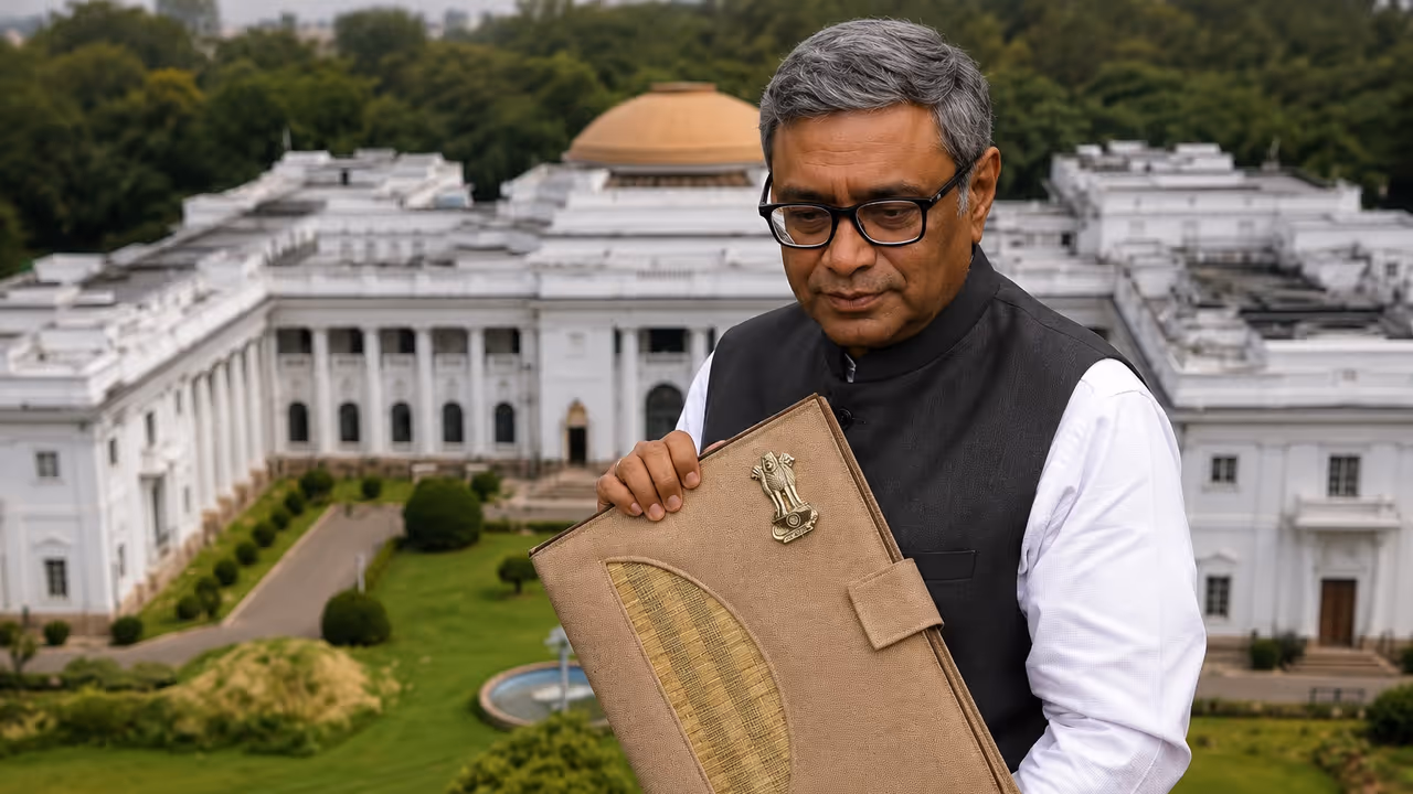 Swapan Dasgupta Carries Traditional Madurkathi Swapan Dasgupta Carries Traditional Madurkathi