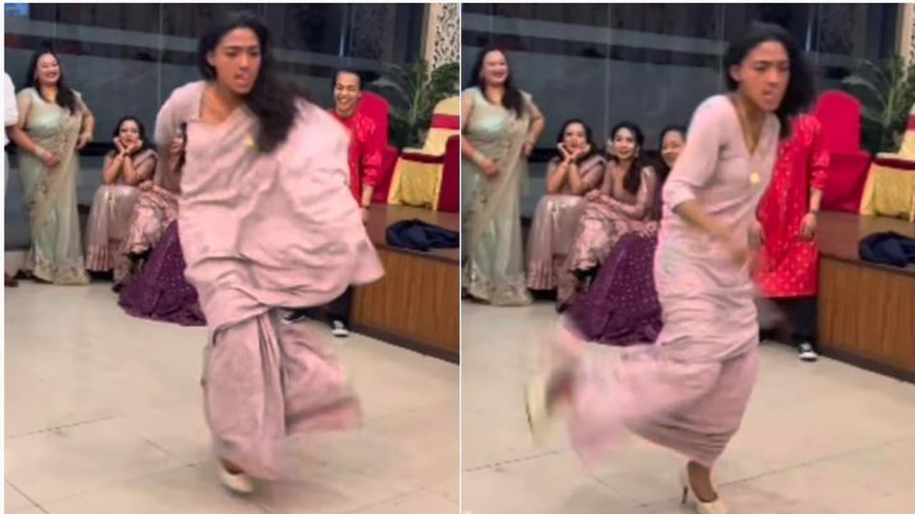 break dance in saree