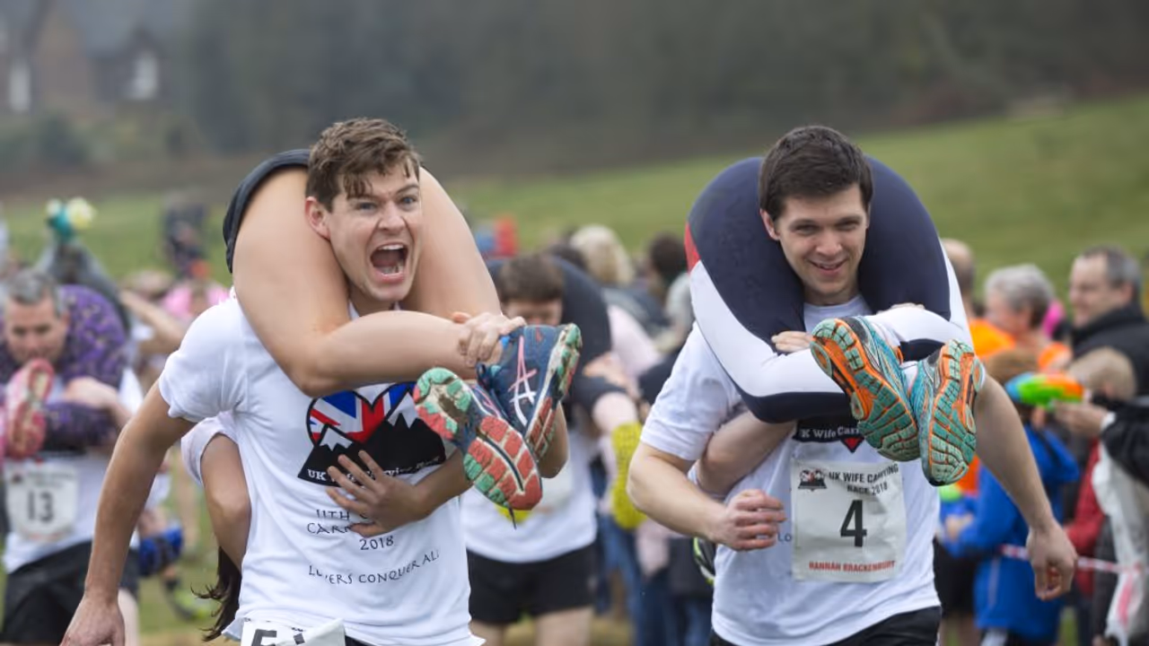 Wife carrying competition Wife carrying competition