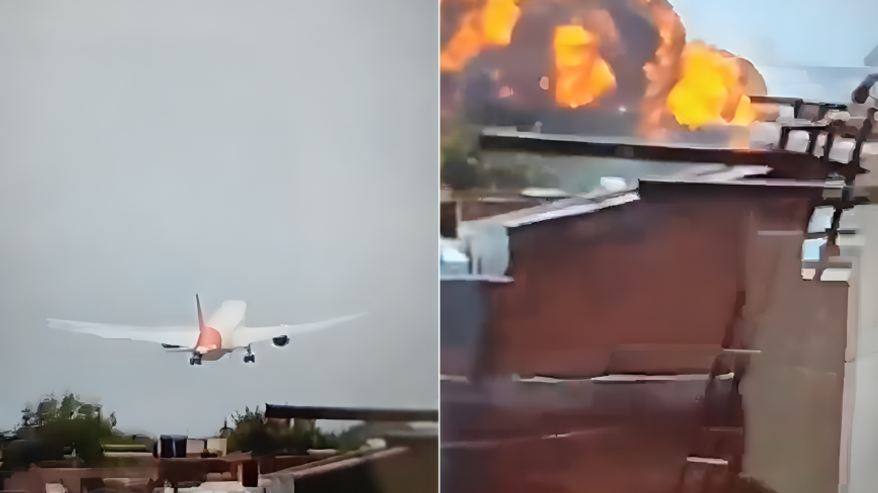Plane crashes near Ahmedabad airport Gujarat