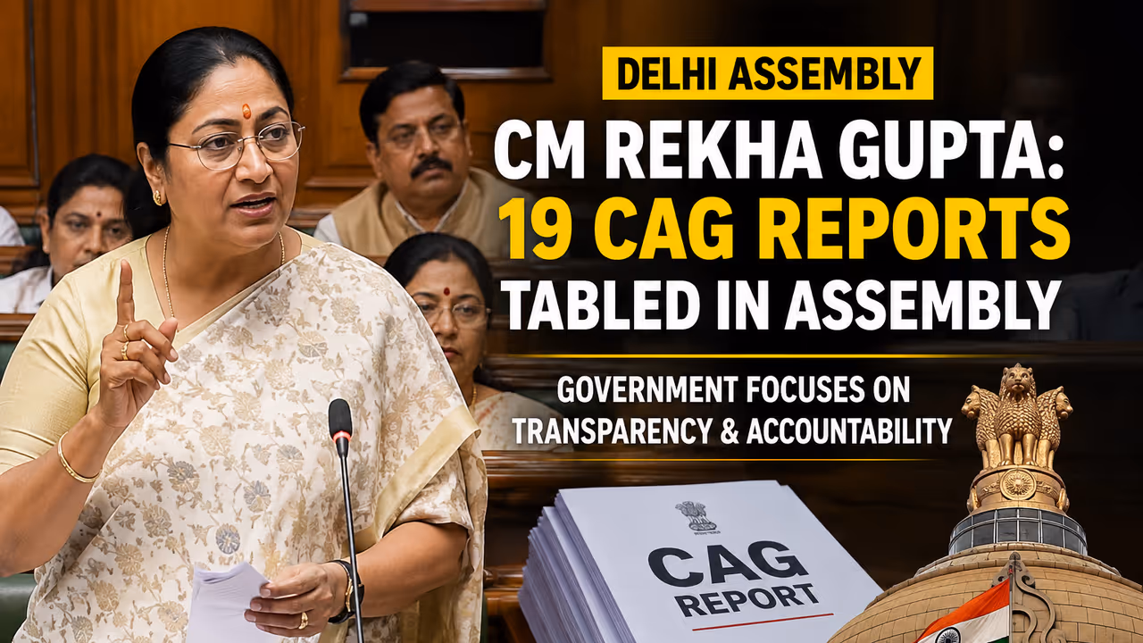 CM Rekha Gupta Highlights 19 CAG Reports Tabled Since Government Took Office CM Rekha Gupta Highlights 19 CAG Reports Tabled Since Government Took Office