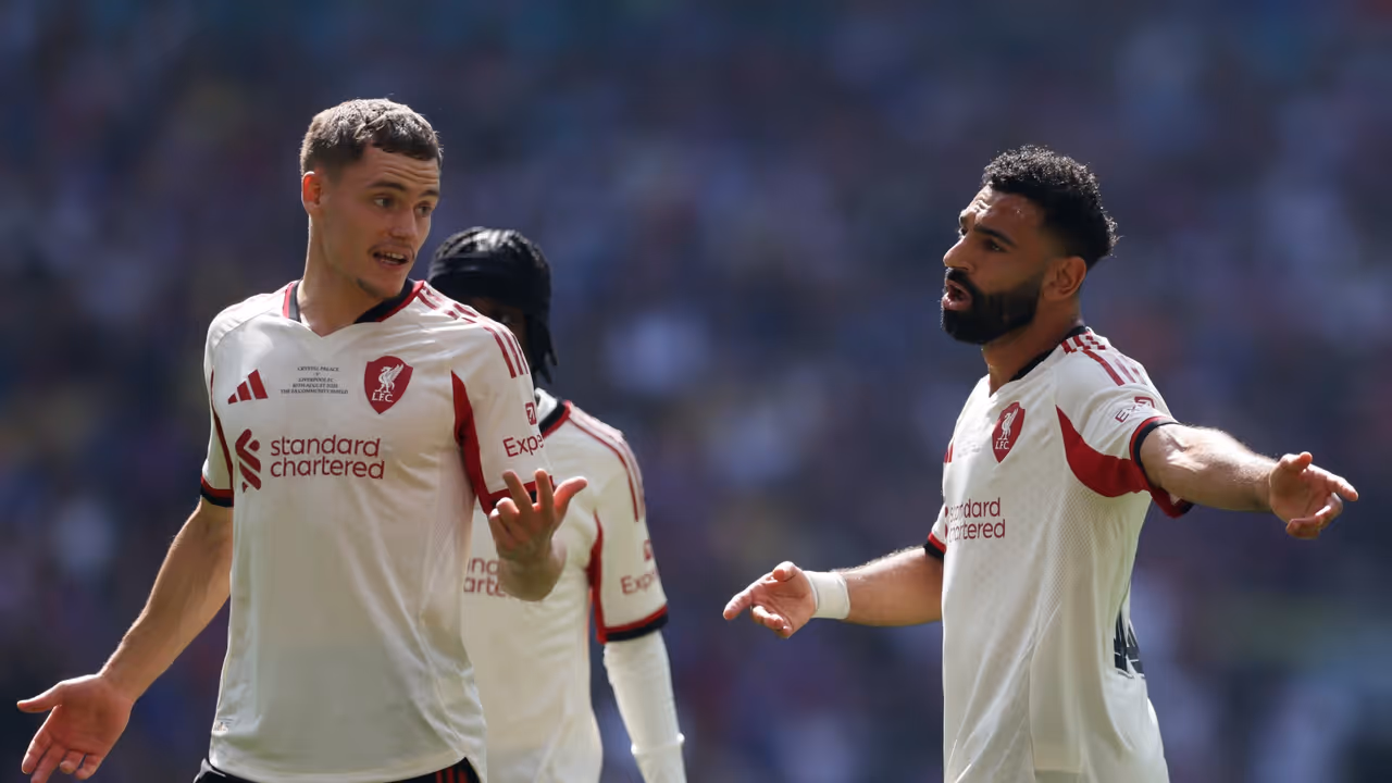 Liverpool's Wirtz and Salah Liverpool's Wirtz and Salah