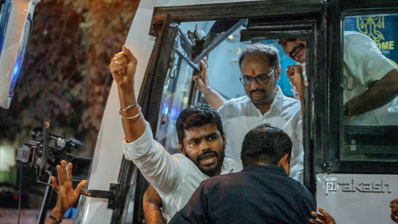 Annamalai arrested Annamalai arrested