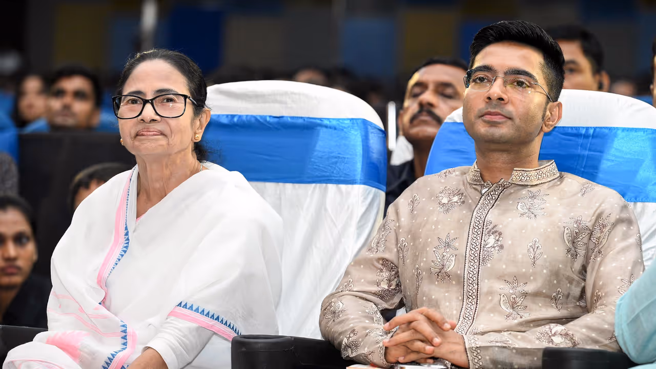 West Bengal CM Mamata Banerjee during the release of TMC party magazine 'Jago Bangla' Durga puja festival edition. West Bengal CM Mamata Banerjee during the release of TMC party magazine 'Jago Bangla' Durga puja festival edition.