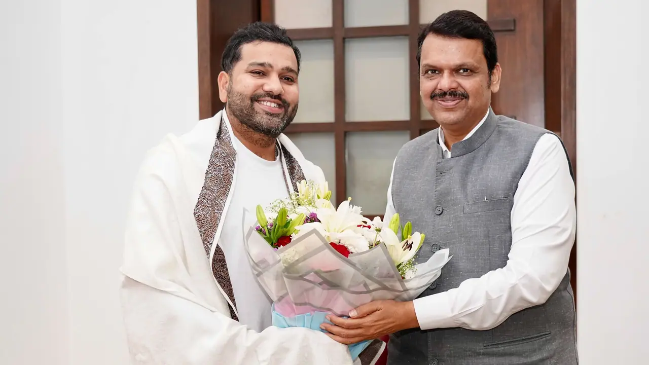 rohit sharma devendra fadnavis rohit sharma devendra fadnavis