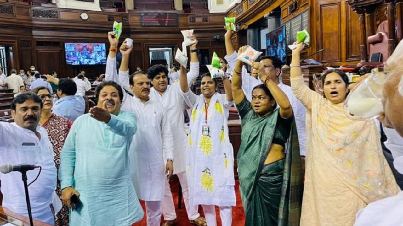 Rajya Sabha protest
