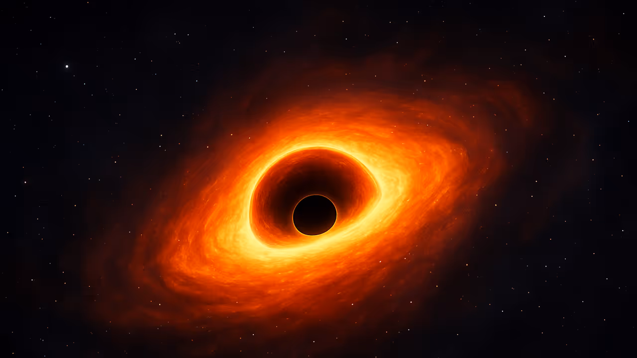 Illustration of a black hole star
