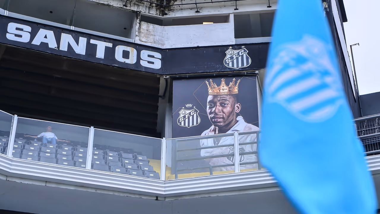 A view of a poster of Pele A view of a poster of Pele