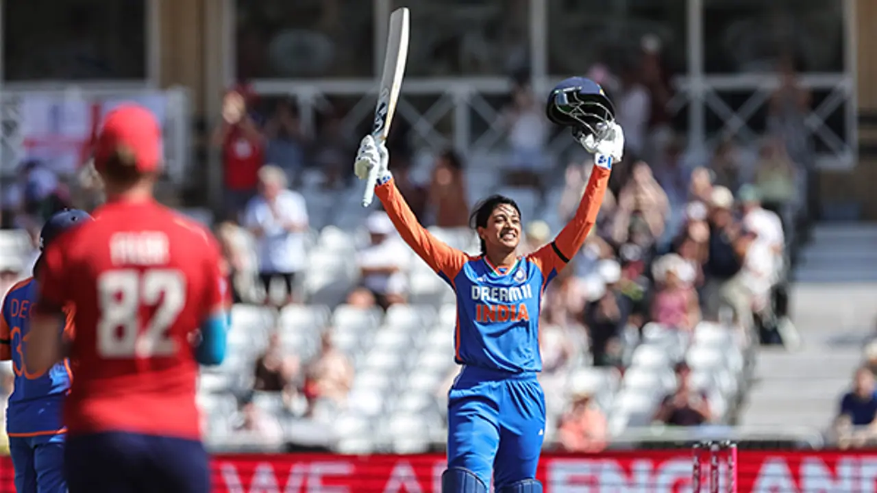 Smriti Mandhana. (Photo @BCCIWomen X) Smriti Mandhana. (Photo @BCCIWomen X)