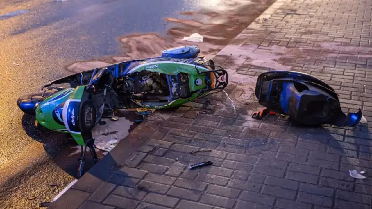 19 Year Old Dies After Scooter Slips Under Moving Road Roller, Chilling CCTV Captures Crash 19 Year Old Dies After Scooter Slips Under Moving Road Roller, Chilling CCTV Captures Crash