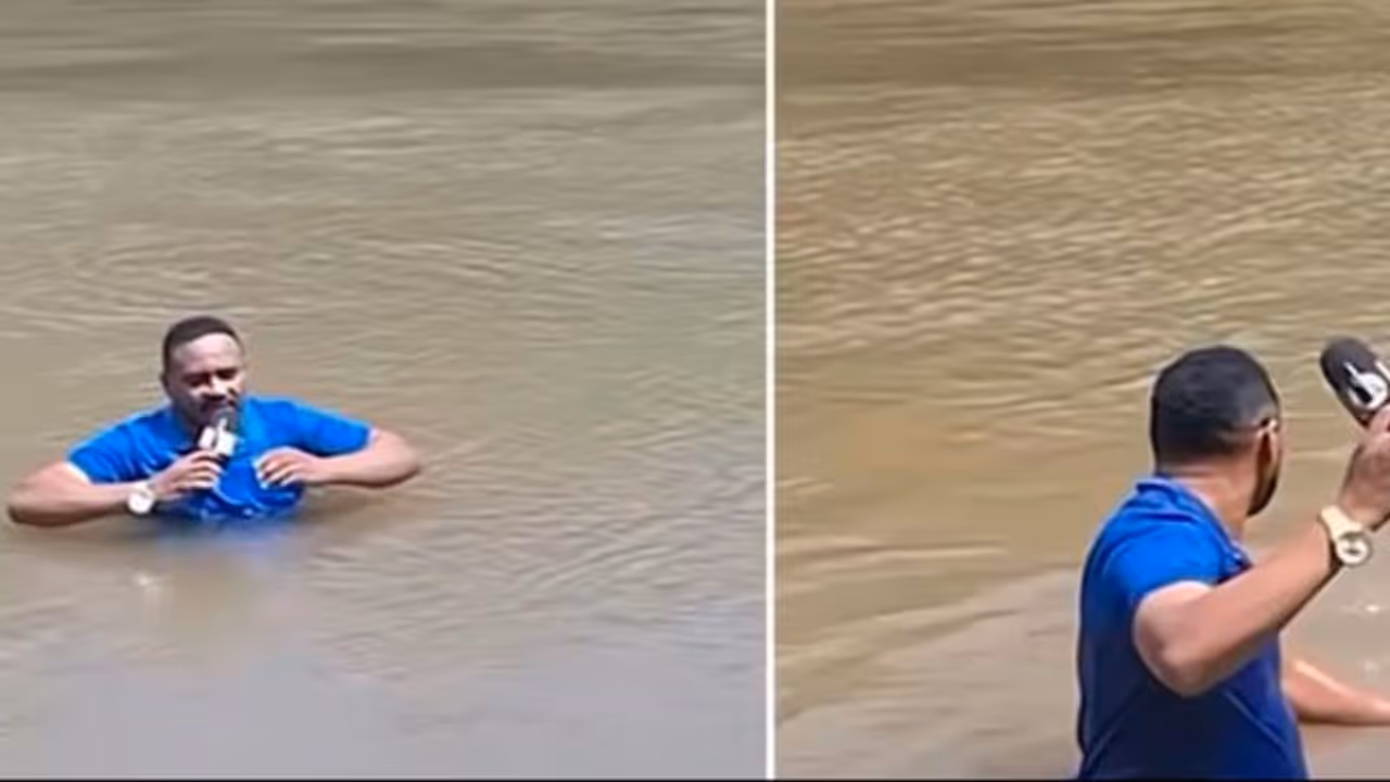 Reporter finds drowned girl's body during live report