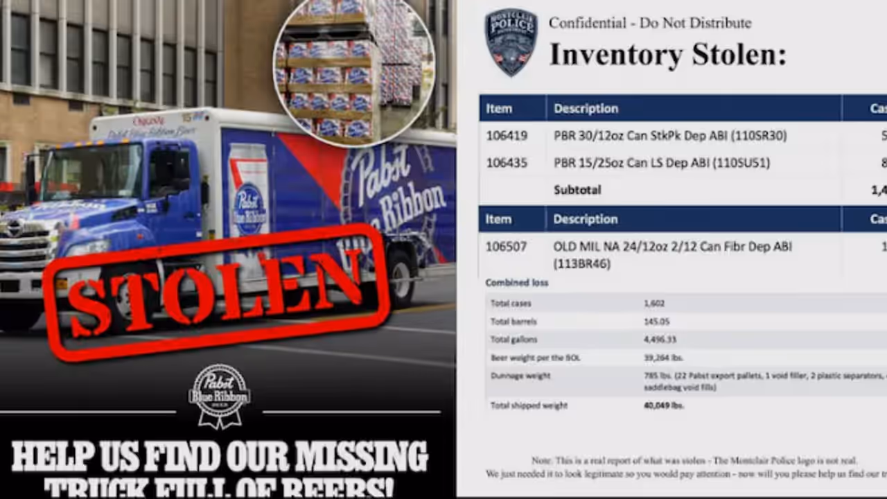 Bizarre US Beer Heist Bizarre US Beer Heist