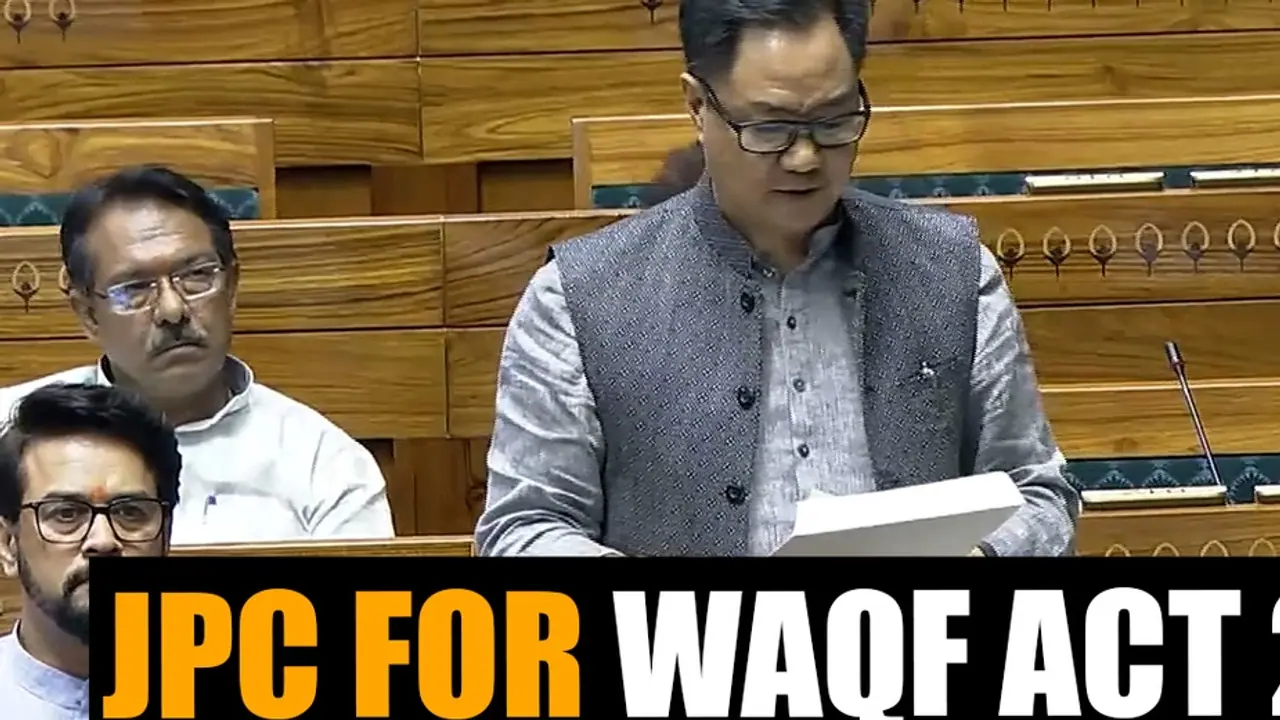 Waqf Act 2024: Kiren Rijiju Announces Formation of Joint Parliamentary Committee For Amendment Bill