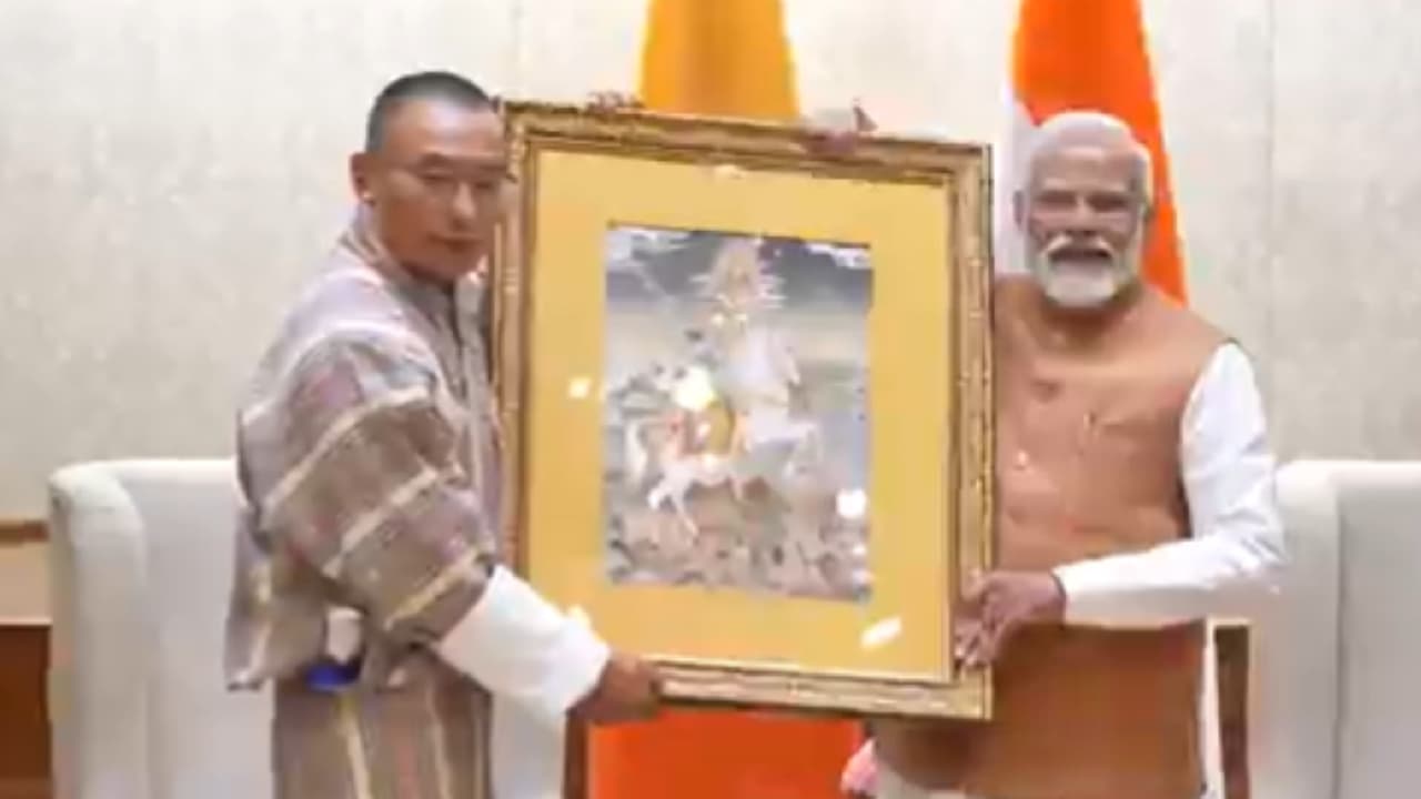 Tshering Tobgay met PM Modi Tshering Tobgay met PM Modi