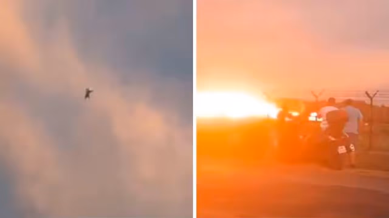 F 16 Fighter Jet Crash in Poland Airshow