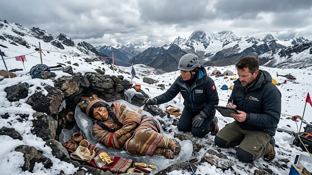 500 Year Old Inca Mummy Found in the Andes 500 Year Old Inca Mummy Found in the Andes