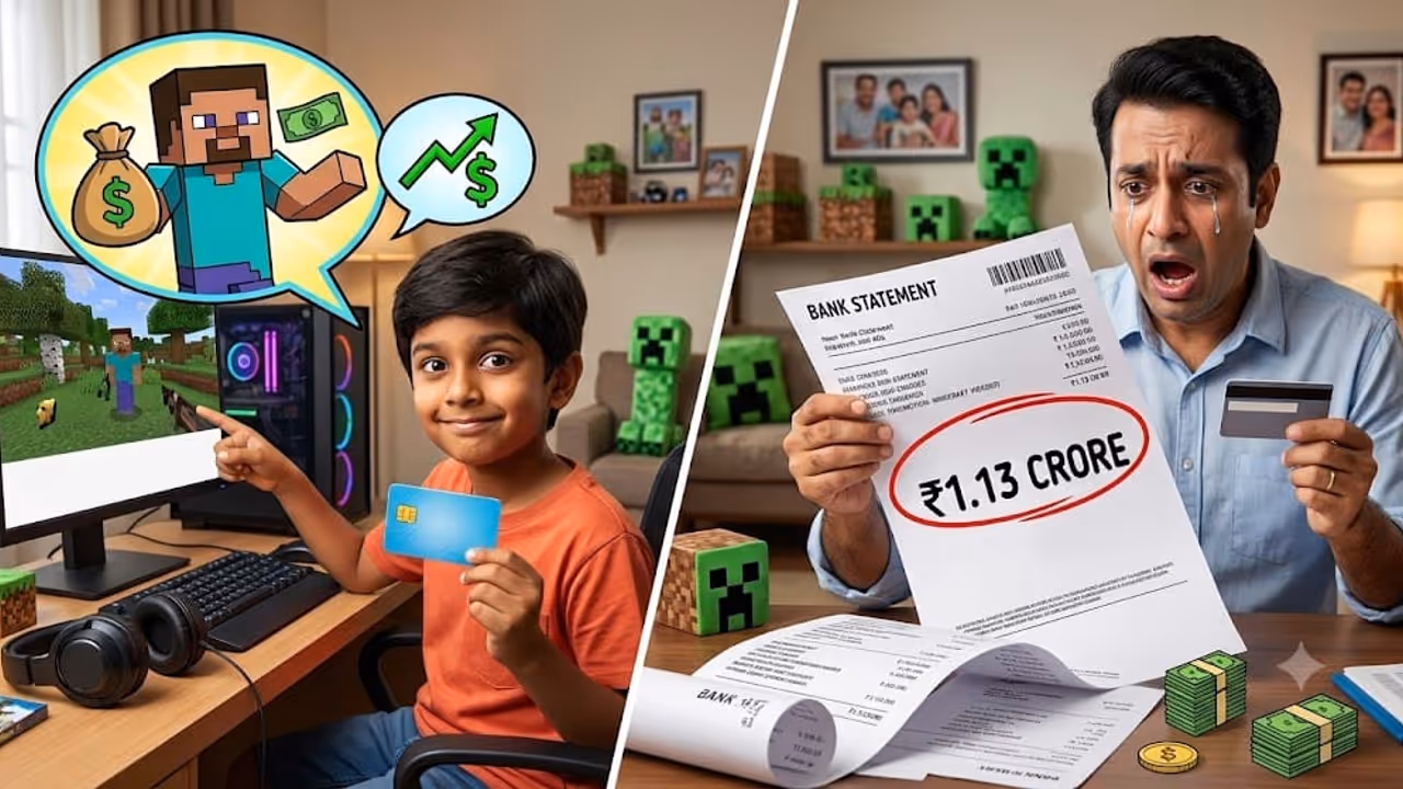 Dad’s Saved Company Card Leads to ₹1 Crore YouTube Ad Bill by 9 Year Old Son Dad’s Saved Company Card Leads to ₹1 Crore YouTube Ad Bill by 9 Year Old Son