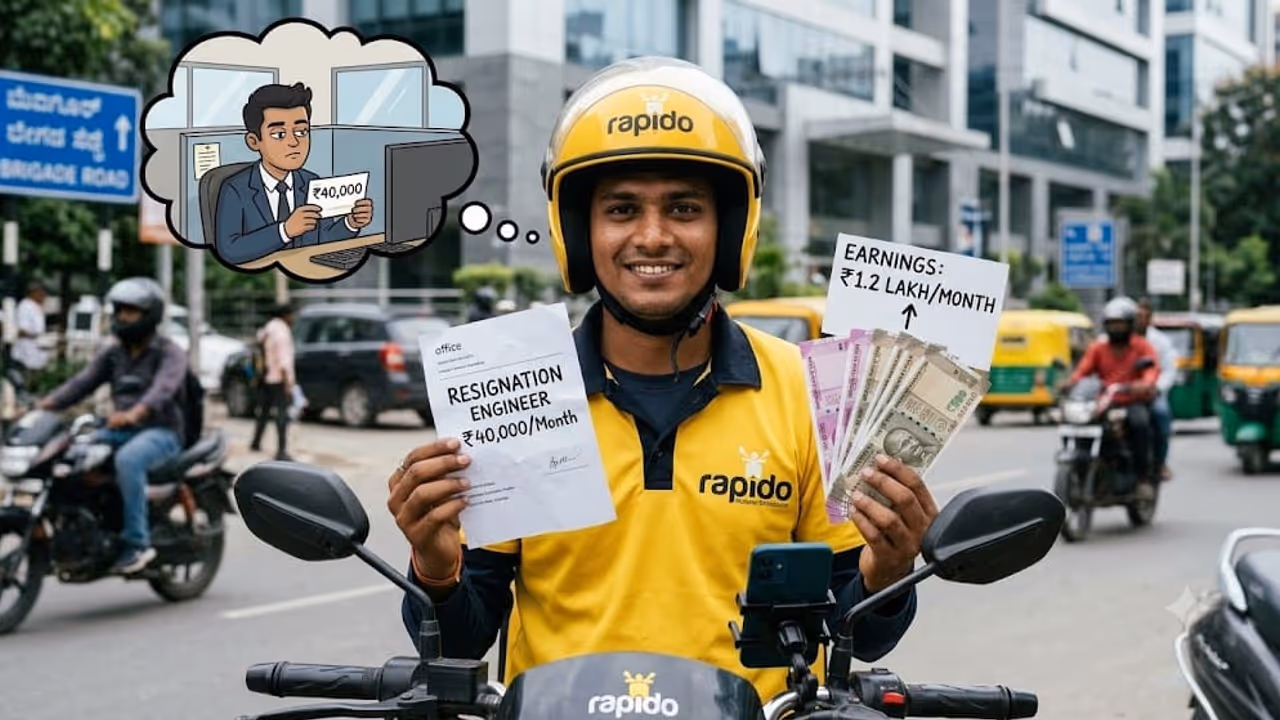 Techie Turned into Rapido Driver, Story Goes Viral Techie Turned into Rapido Driver, Story Goes Viral