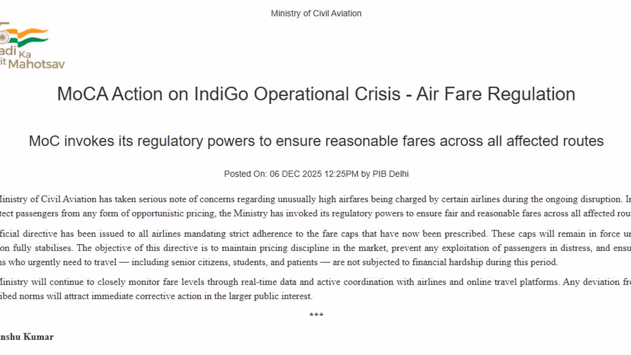 Ministry of Civil Aviation intervenes in the excessive price of air tickets Ministry of Civil Aviation intervenes in the excessive price of air tickets