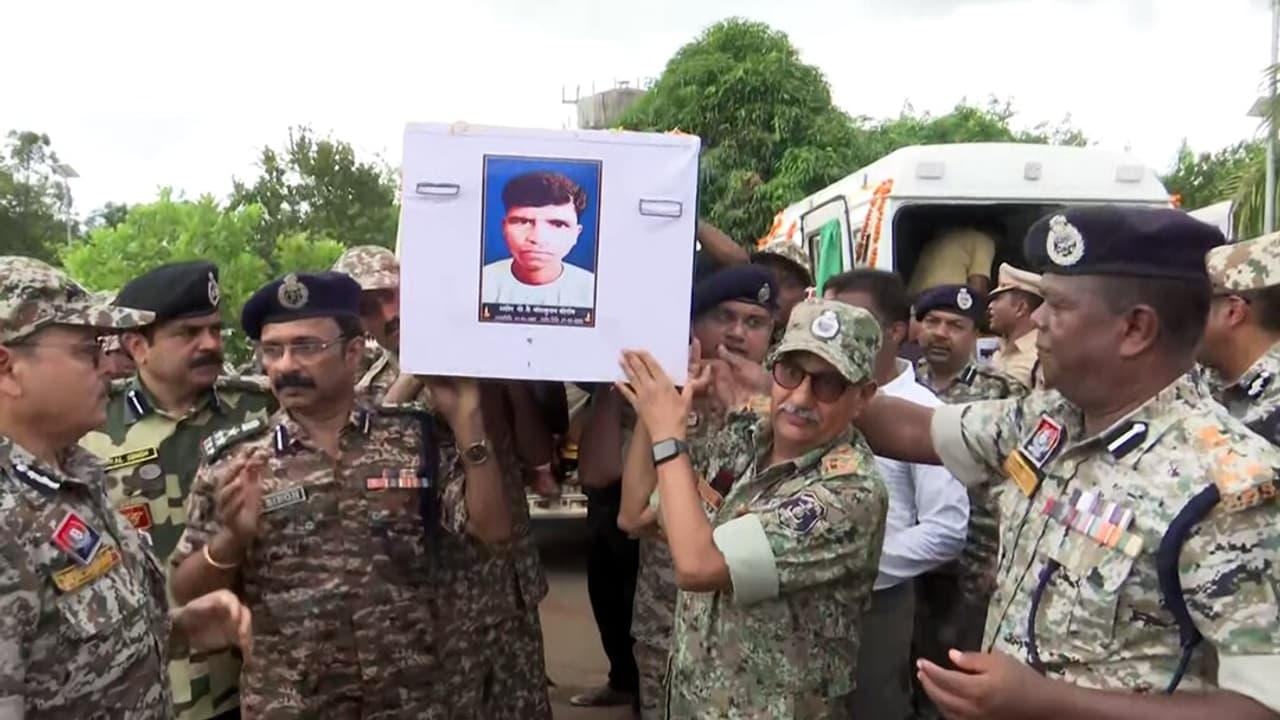 IG Bastar P Sundarraj inspects bodies of 27 naxals that were neutralised by DRF in Abujhmad's encounter IG Bastar P Sundarraj inspects bodies of 27 naxals that were neutralised by DRF in Abujhmad's encounter