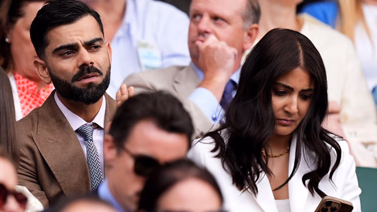Virat Kohli Anushka Sharma Wimbledon 2025 photos