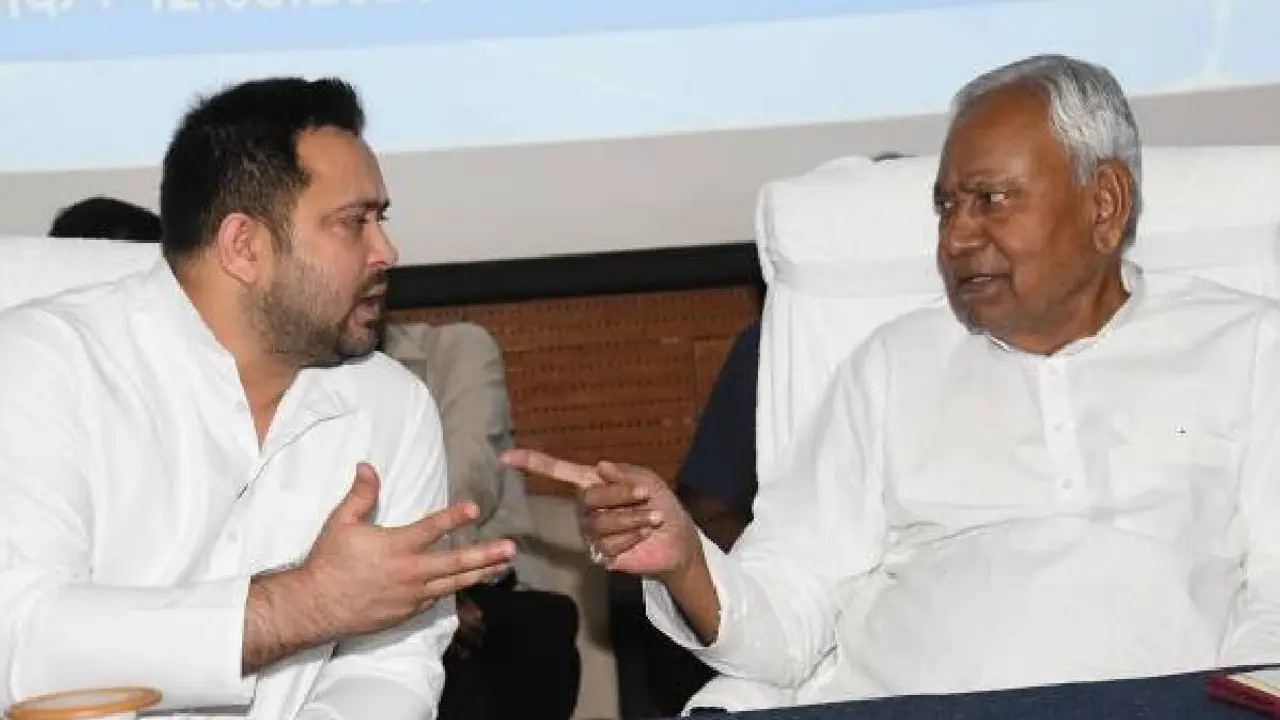 cm nitish kumar and Tejashwi Yadav