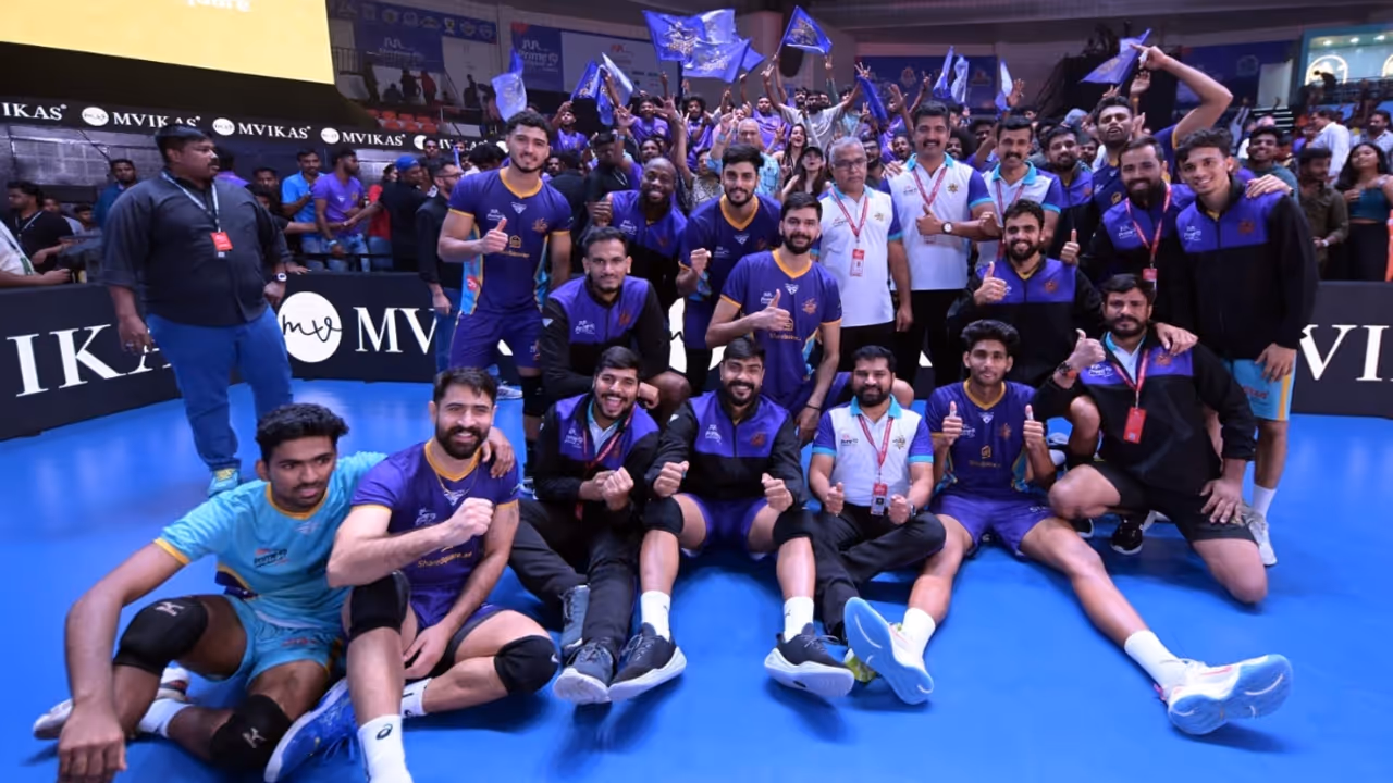 PVL 2025 Season 4 (Match 35): Goa Guardians advance to semi finals as Delhi Toofans triumph over Kolkata Thunderbolts in five set thriller PVL 2025 Season 4 (Match 35): Goa Guardians advance to semi finals as Delhi Toofans triumph over Kolkata Thunderbolts in five set thriller
