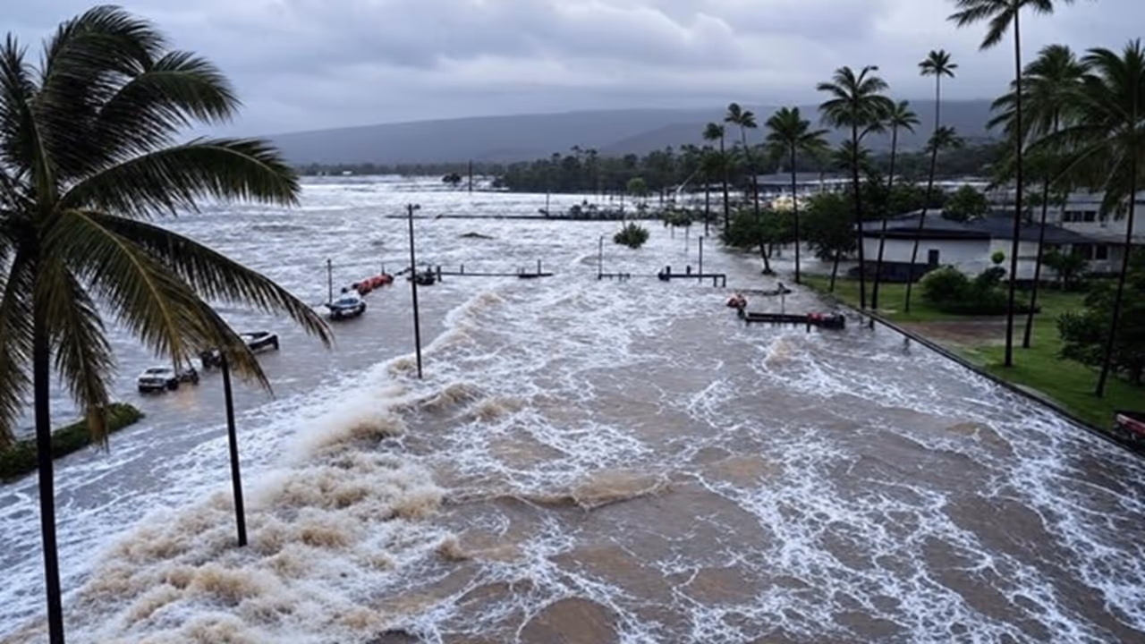 Tsunami Hits Hawaii 