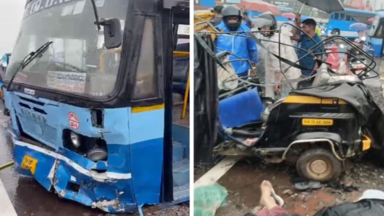 Mangaluru KSRTC Bus Accident