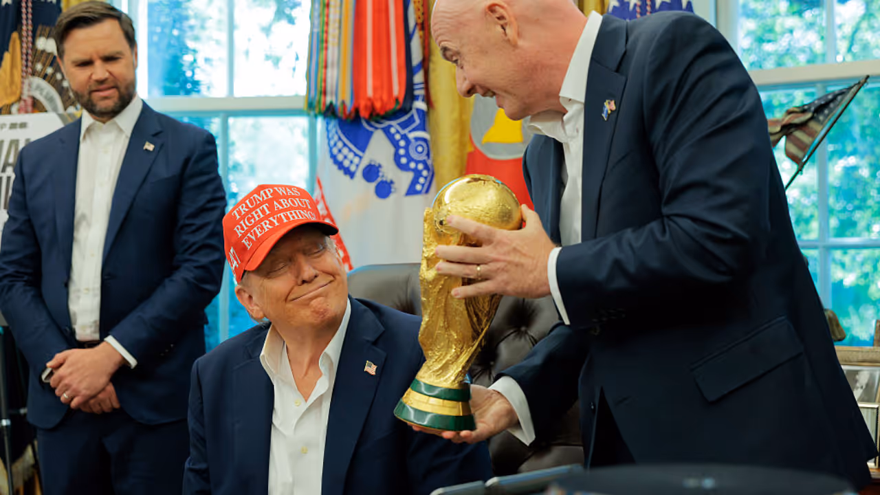 Donald Trump and Gianni Infantino
