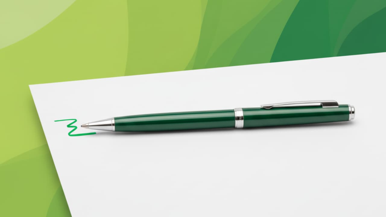 green ink color pen green ink color pen