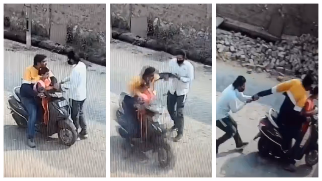 kidnap 6 year old girl after stopping father's scooter