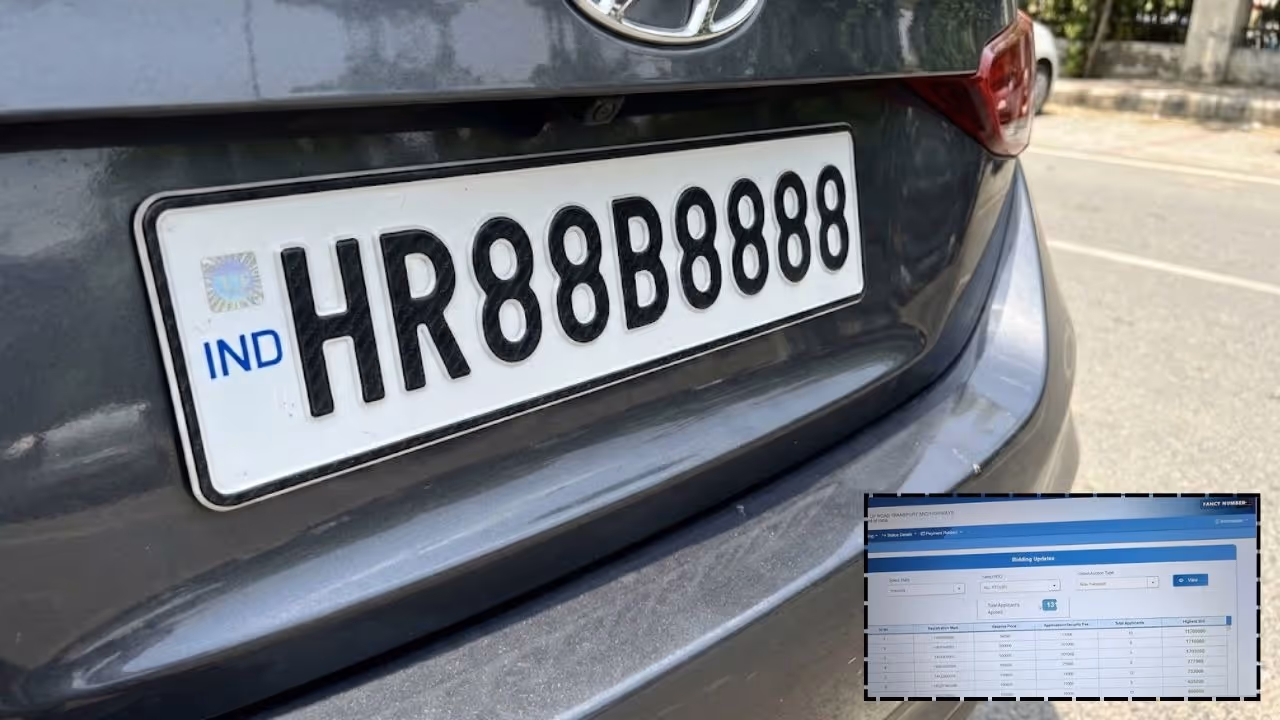 HR88B8888 Becomes India's Costliest Car Registration Number At Rs 1.17 Crore HR88B8888 Becomes India's Costliest Car Registration Number At Rs 1.17 Crore