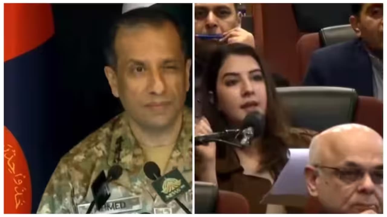 Pakistan army spokesperson winks at woman journalist Pakistan army spokesperson winks at woman journalist