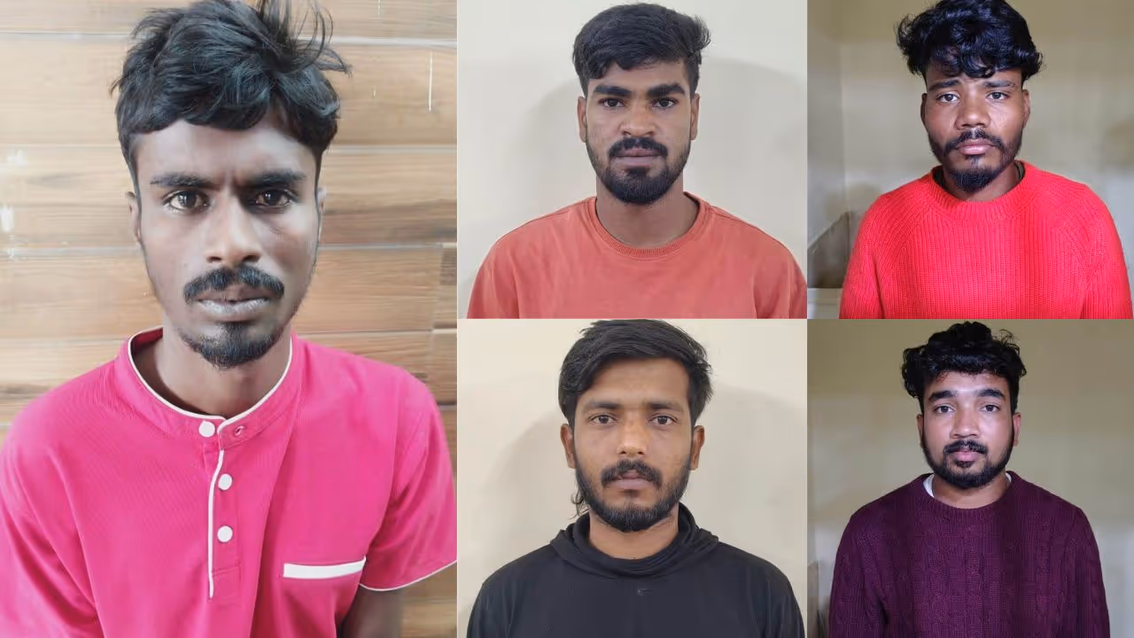 Bengaluru thief robbed by gang during gold jewellery escape, 5 arrested Bengaluru thief robbed by gang during gold jewellery escape, 5 arrested