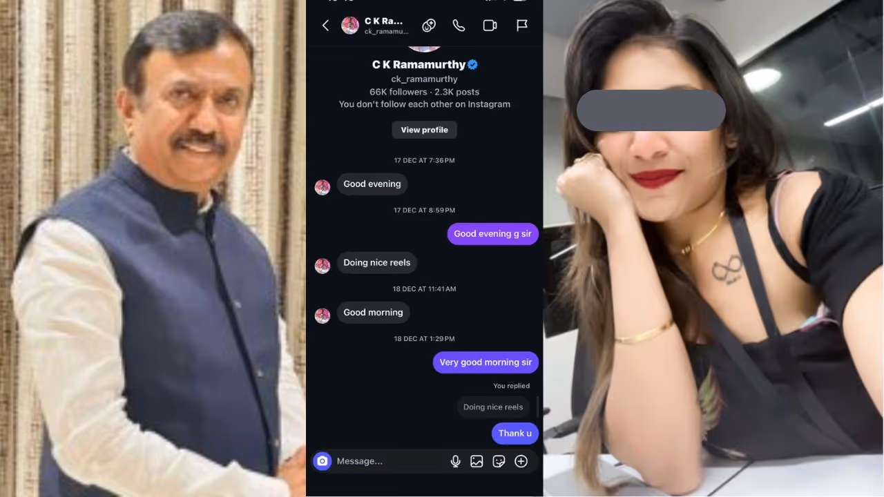 Jayanagar MLA CK Ramamurthy Insta Message Jayanagar MLA CK Ramamurthy Insta Message